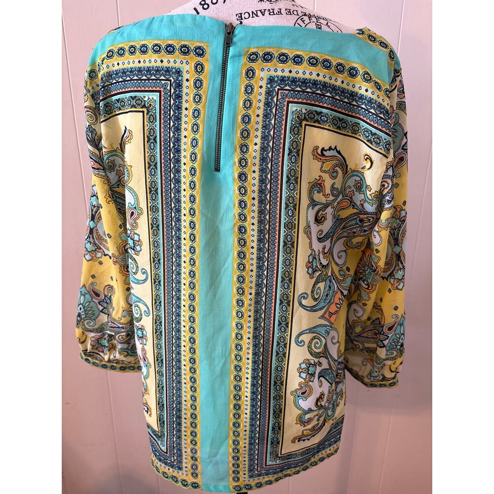 Sunny Leigh Paisley Top Sz Large - Picture 4 of 6
